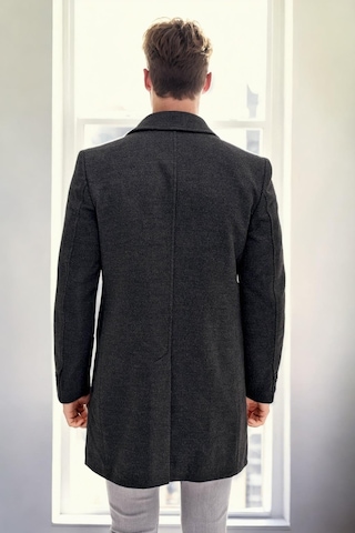 Plt8365 Dewberry Erkek Palto-düz Antrasit Düz Antrasit
