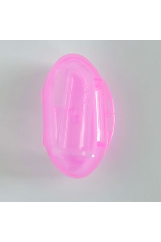 Maiyame Bebek Diş Fırçası Seti Yumuşak Tüy Dikişli Parmak Kılıfı Silikon Dudak Oyuncağı Pembe Kutulu Paket Çok Renkli