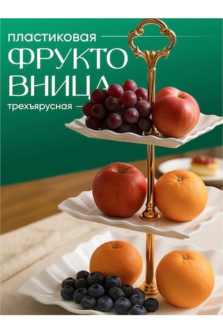 Shiny Kitchen Meyve Sepeti Üç Katlı Meyve Rafı 468005596