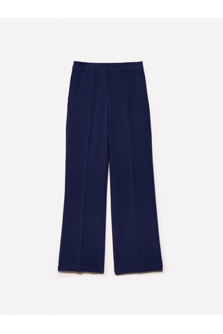Sisley Viskoz Karışımlı Normal Bel Bol Paça Pantolon Kadın Lacivert Pantolon - 325p4kvxlf02ı