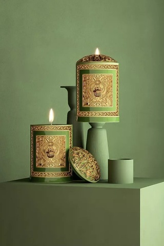 Alexandre J Pale Jade Mum Ve Holder Hediye Seti 220g, Elemi-patchouli Yeşil