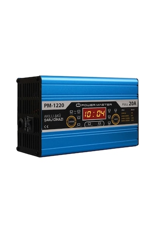 Pm-1220 12v Şarj Redresörü Akıllı Akü Şarj Cihazı Otomatik 20 A