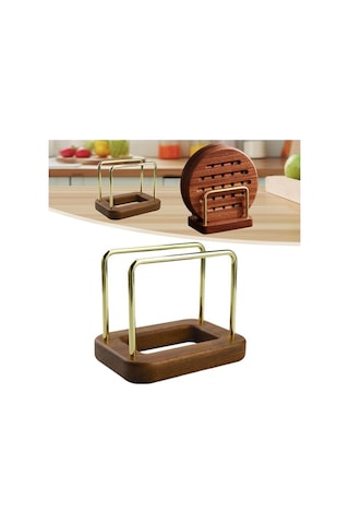 Pazly Suntek Kesme Tahtası Tutucu Rafı - Tencere Tutucusu Plaka, Restoran Odun Düzeni Odun