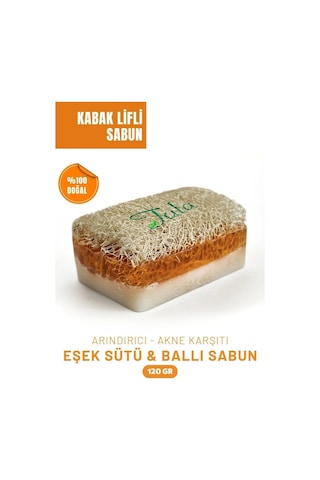 Tala Doğal Kabak Lifli Ballı Eşek Sütlü Sabun El Yapımı Talaliflisabun Eşek Sütü