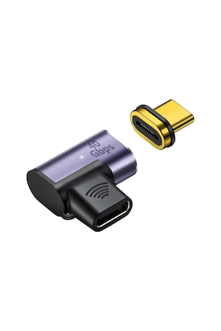 Gajeena Type-c Eşleşmeli Adaptör 40gbps Veri Transferi Pd100w Şarj Destekli Usb4.0 Thunderbolt3 Uyumlu
