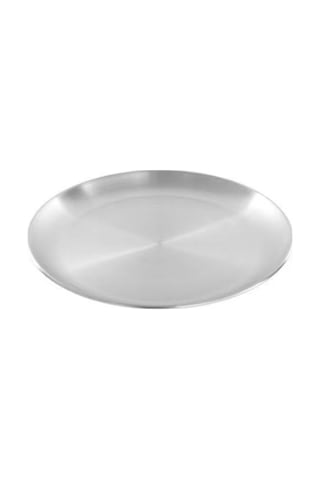 20cm Paslanmaz Çelik Kemik Tükürme Kabı Gümüş Sığ Tepsi Gümüş