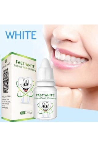Fast White Natural Teeth Whitening Diş Beyazlatma ve Tartar Temizleme Sıvısı 10 ML