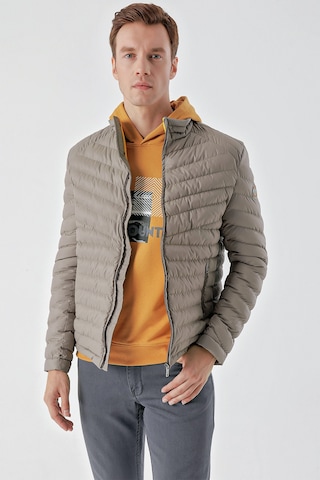 Morven Erkek Açık Gri Su İtici Rüzgar Geçirmez Dynamic Fit Rahat Kesim Şişme Mont 25ks024001103 Açık Gri