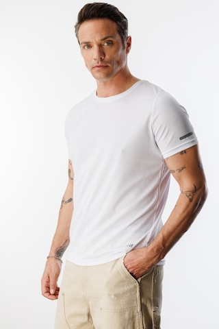 Genius Store Erkek Nem Emici Hızlı Kuruma Atletik Teknik Performans Spor T-shirt Drıfıt - Kısakolnew - Beyaz