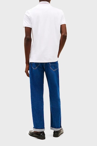 Tommyhilfiger Polo Yaka Logo Pike T-shirt.regular Fit Beyaz
