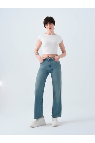 Loft Bella Regular Fit Mavi Kadın Jean Pantolon Lf2039973 Mavi