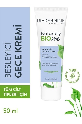 Diadermine Naturally Bio Me Nemlendirici Gündüz Kremi + Besleyici