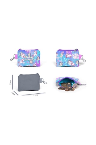 Coral High Mor Pembe Unicorn Bozuk Para Çantası - Kız Çocuk
