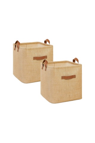 Textie 2'li Jüt Sepet Set 30 X 30 X 30 Cm Diğer