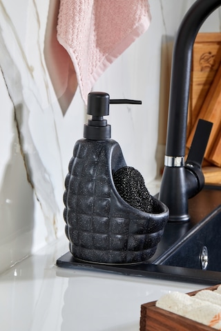 Cooker 180 Ml Seramik Süngerlikli Sıvı Sabunluk Ckr3557 Siyah