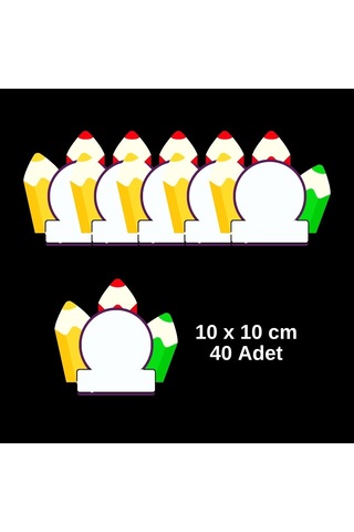 Öğrenci Yaka Ve Dolap İsim Kartları Mb2 40'lı Paket