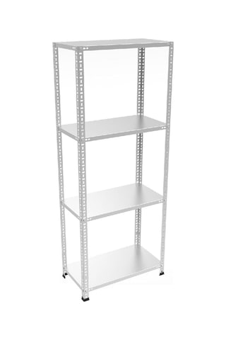 Burada 4 Katlı 31x75-200cm Galvaniz Çelik Raf -0.70 Mm Çok Renkli