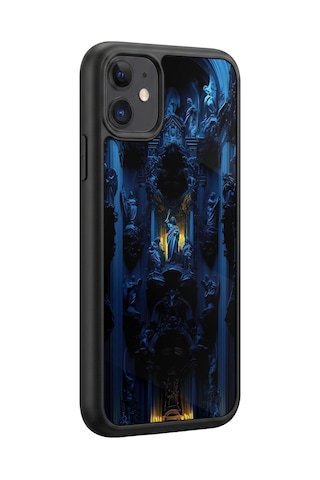İphone 11 Uyumlu Gotik Desenli Kamera Korumalı Darbelere Dayanıklı Kılıf 1252-gotik-iphone11