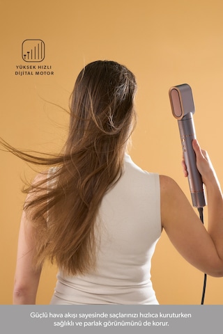 Homend Harmony 4606h Saç Kurutma Ve Şekillendirme Seti Mor Mor