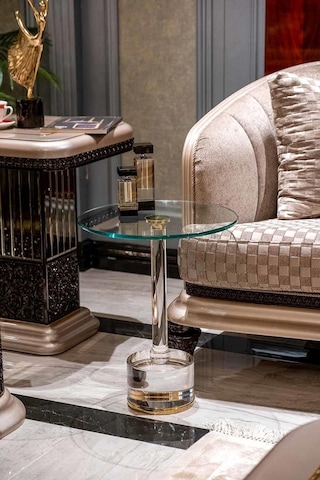 Dulda Akrilik Firuz Sehpa Şeffaf