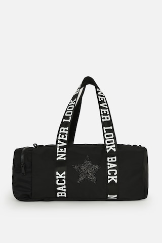İcone Bag Çocuk Yıldız Logolu Spor Çanta, Çocuk Spor Çanta, Fermuarlı Detaylı Çocuk Spor Çanta Siyah