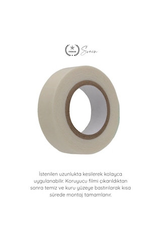 Köpükbant 5 Kg Çift Taraflı Köpük Montaj Bandı 19mm 2 Metre Güçlü Yapışkan Duvar Bant Beyaz Çerçeve Standart