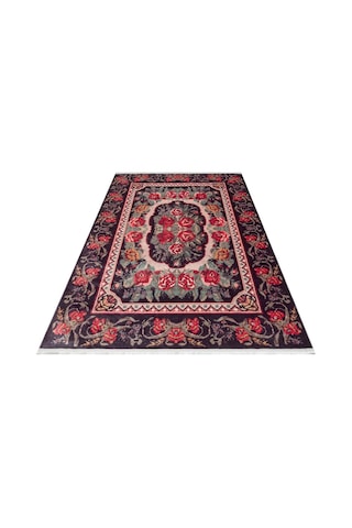 Eko Halı Antıque Atk 03 Black Kolay Kullanımlı Kaymaz Tabanlı Karabağ Ve Antik Desenlere Sahip Yıkanabilir Makine Halısı
