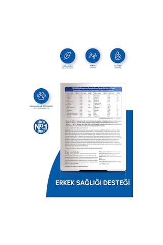 Vitabiotics Wellman Erkek için 30 Tablet