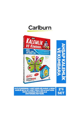 Özel Üretim Zeka Geliştirici Eğitici El Becerileri Artıran Öğretici Mdf Kalemlik Kumbara Boyama