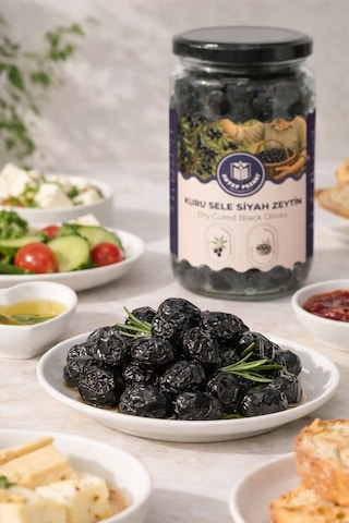 Kuru Sele Siyah Gemlik Zeytin 300 Gr