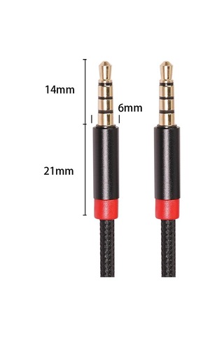 Homyl 3.5mm Erkek - Stereo Ses Aux Kablosu Pc Ipad Mp3 Telefon 1m