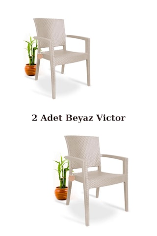 2 Adet Rattan Victor Kollu Sandalye Koltu Sandalye Koltuk 2'li S