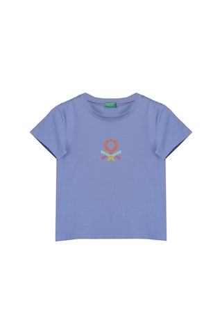 United Colors Of Benettonkız Çocuk Tshirt Bnt-g21242 mavi