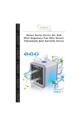 Delux Serisi Arctic Air Usb Mini Soğutucu Fan Ofis Gereci Teknolojik Alet Serinlik Veren