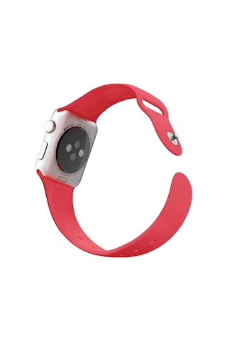 Watch Kordon 2 3 4 5 Seri 38-40 Mm Silikon Kordon Kayış-kırmızı