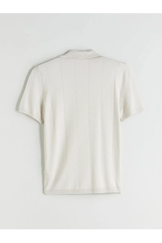Lc Waikiki Bej Polo Yaka Erkek Triko Tişört