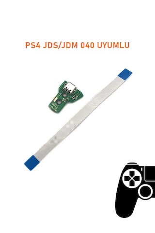 Ps4 V2 Kollar İle Uyumlu Jds Jdm 040 Usb Port Soket & 12 Pın Flex