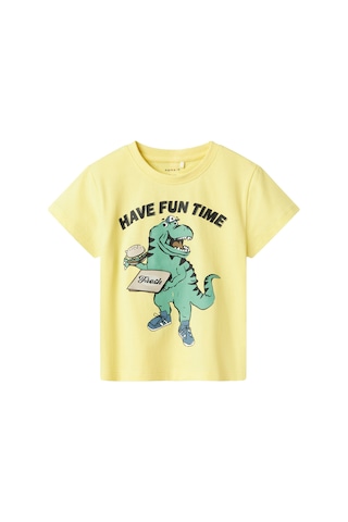 Name It Nmmdellan Nreg Ss Top Box Sarı Erkek Çocuk Kısa Kol T-shirt Sarı