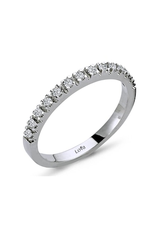 Lova 0,16 Karat Pırlanta Yarımtur Yüzük - 1030149