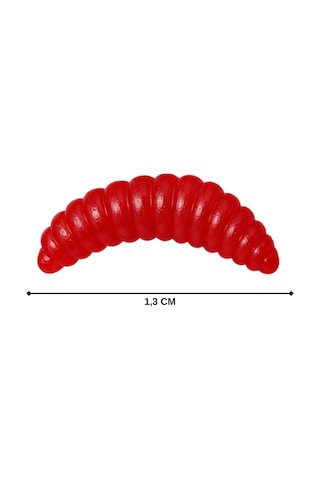 Silikon Yem - Kokulu - Lrf Ve Aji Yemi - Maggot - Kırmızı - Power Bait 9955