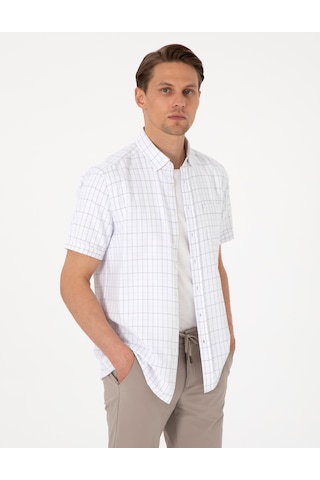 Pierre Cardin Erkek Beyaz Gömlek Kısa Kollu 50307066-vr013 Beyaz
