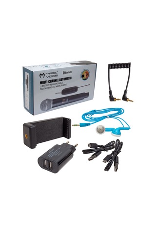 Magicvoice Mv-19602 Uhfkablosuz Bluetooth Yaka Mikrofon Kamera