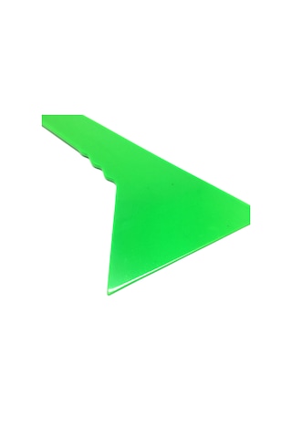 Uzun Saplı Eğik Ragle Arka Cam Filmi Çekme Aparatı Yeşil 33x13cm Onf103