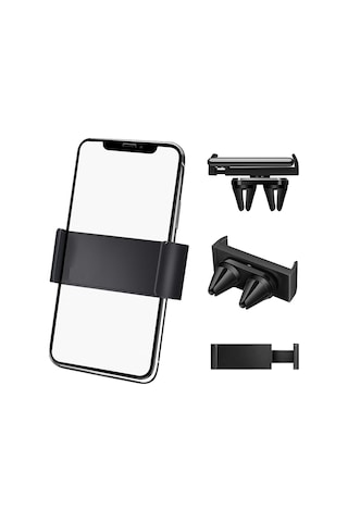 Saiji T2 Araç İçi Havalandırma Telefon Tutucu Gri