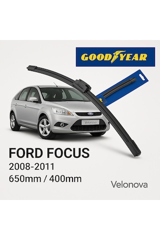 Good Year 2 Li Set Muz Tipi Silecek Takımı Ford Focus Hb 2008-2011 Ön Cam Sileceği 650mm-400mm