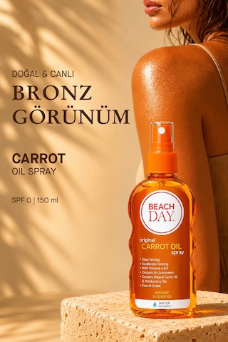Beach Day Havuç Yağı Özlü Bronzlaştırıcı Sprey 150 ML