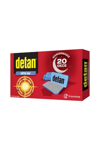 Detan Süper Mat Tablet Sinekkovan 20'li Detan Süper Mat Tablet Sinekkovan 20'li