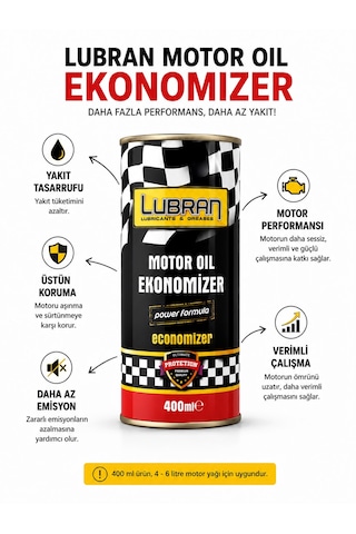 Lubran Ekonomizer Motor Koruyucu 400 Ml Yağ Katkısı