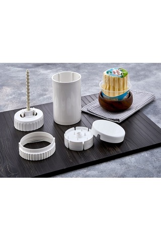 İndecor Houseware Buttercut Tereyağı Saklama, Ölçme, Yayma Ve Kesme Aparatı Beyaz