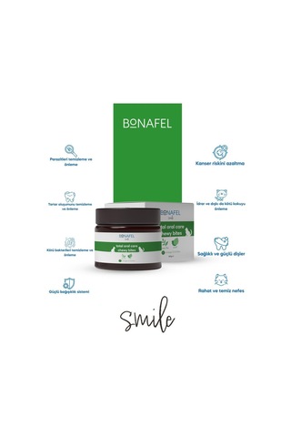 Bonafel Köpekler İçin Ağız Sağlığı Çiğneme Tableti 100 G 50 Tablet